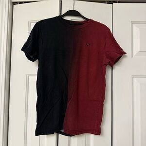 (S) Mens Hollister Red & Black Fade T Shirt